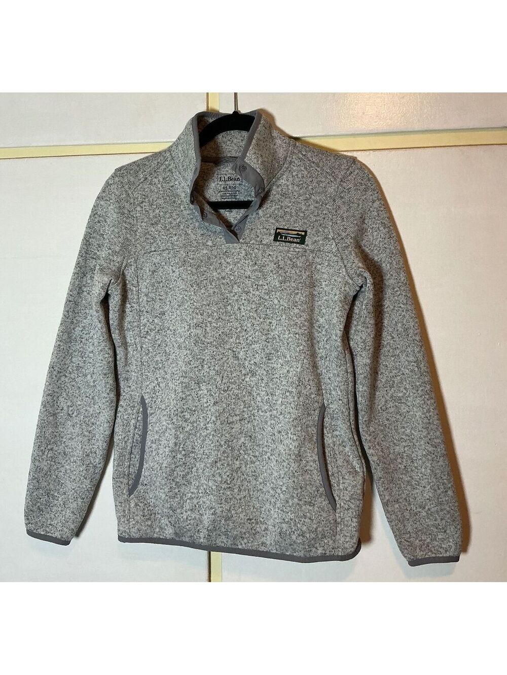 L.L Bean Fleece Women's Size Extra Small XS Gray Outerwear Skiing Hiking
